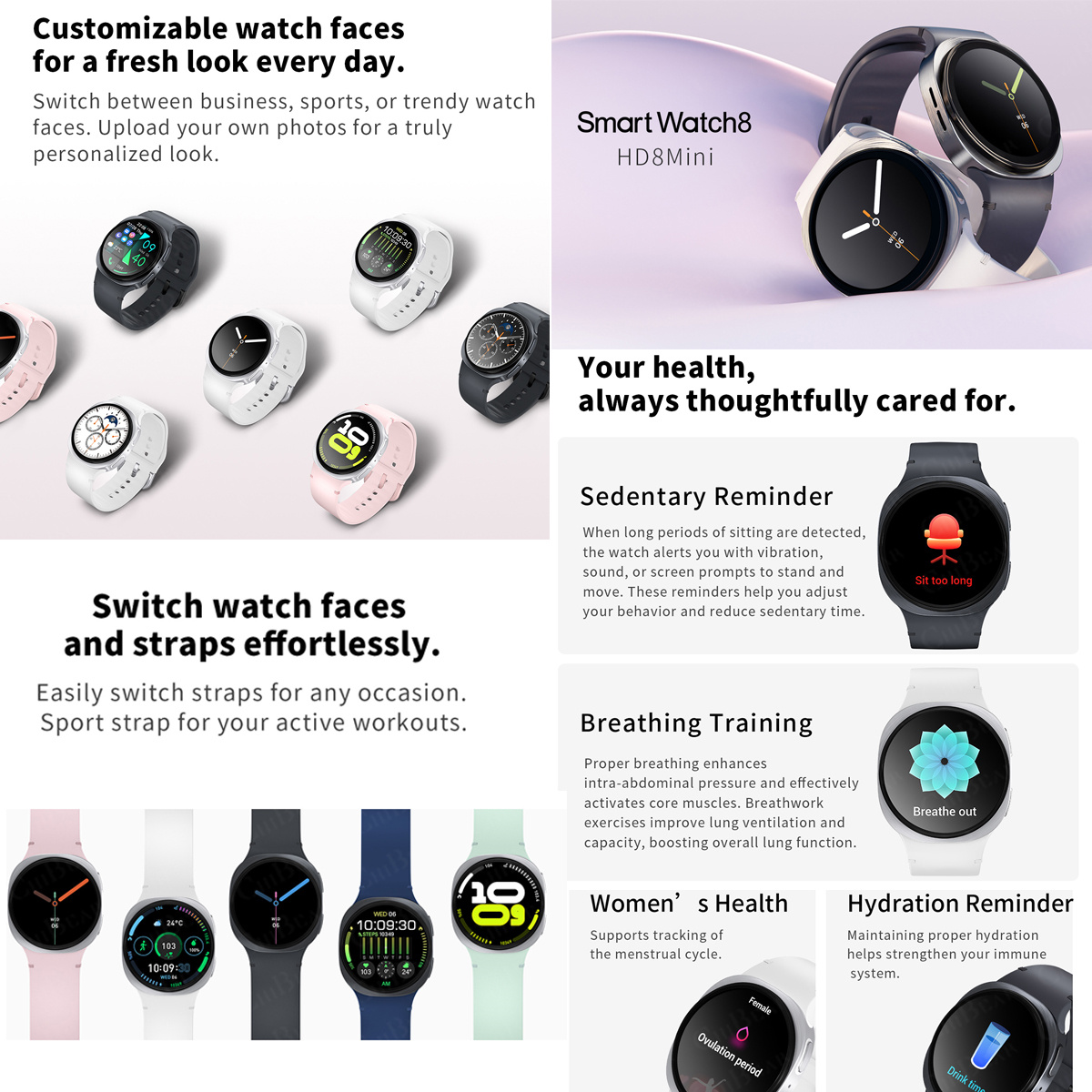 2026 New Watches 8 Mini GPS Tr - Smartwatch Watches For Women With Gps recension och pris