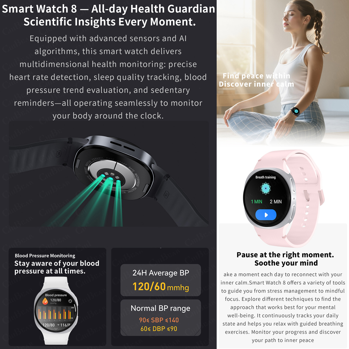 2026 New Watches 8 Mini GPS Tr - Smartwatch Watches For Women With Gps recension och pris