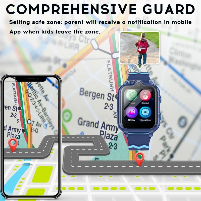 Yoateo Smart Watch Kids 4G KT1 - Smartwatch Watches For Kids With Gps recension och pris