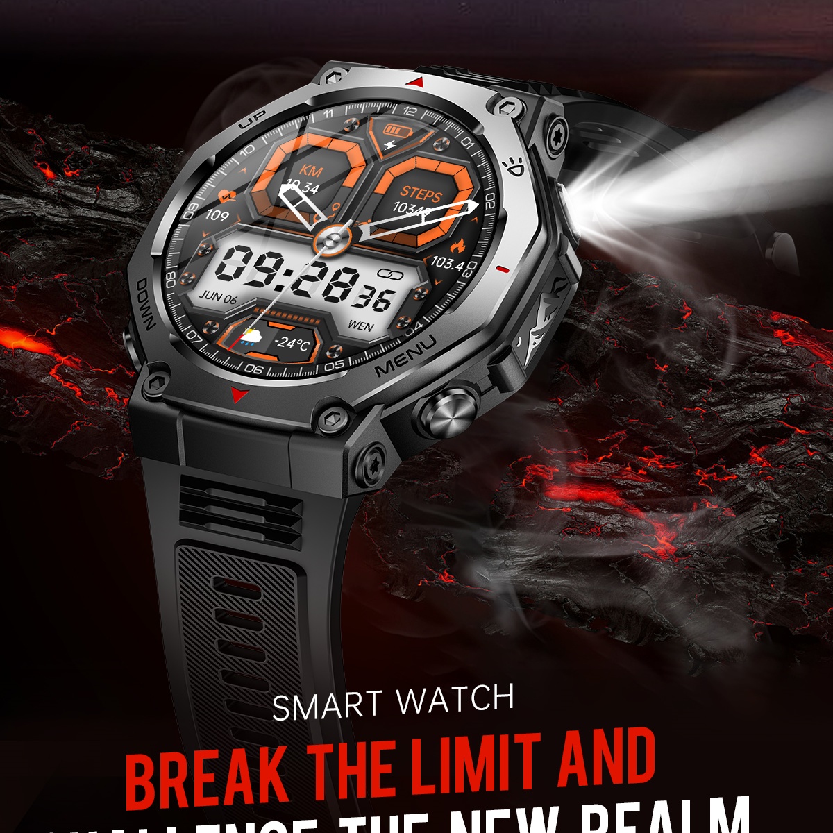 For Android IOS New AMOLED Sma - Watch Vs Smartwatch recension och pris