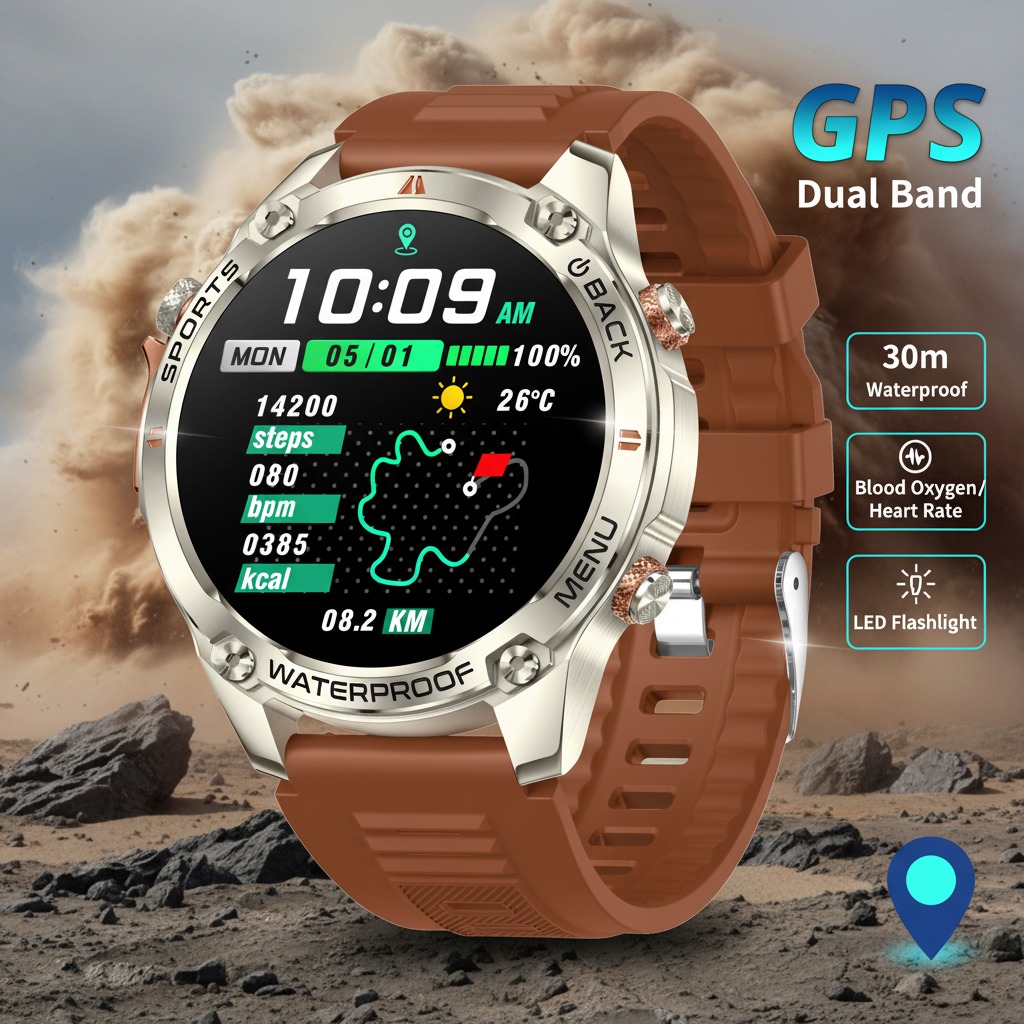 VWAR New GPS Smart Watch Men 1 - Watch Vs Smartwatch recension och pris