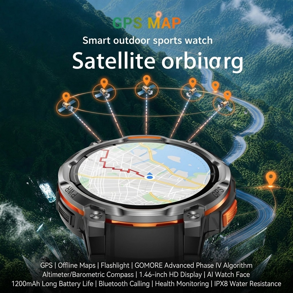 2026New Military Built-in GPS  - Watch Vs Smartwatch recension och pris