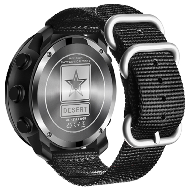 NORTH EDGE DESERT Men Digital  - Altimeter Compass Watch recension och pris
