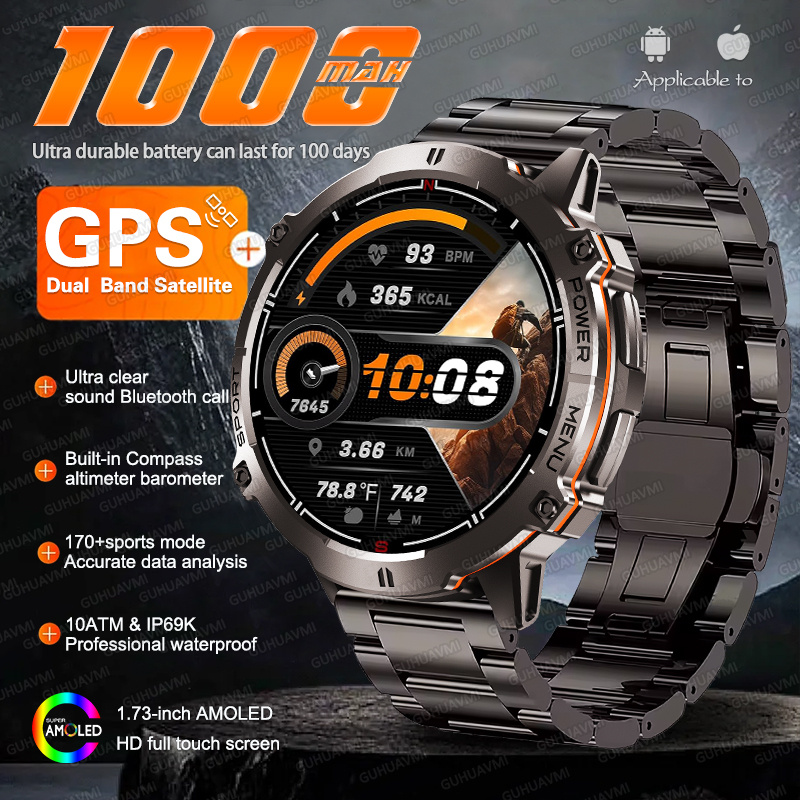 NEW TANK X3 Military 1000mAh G - Altimeter Compass Watch recension och pris