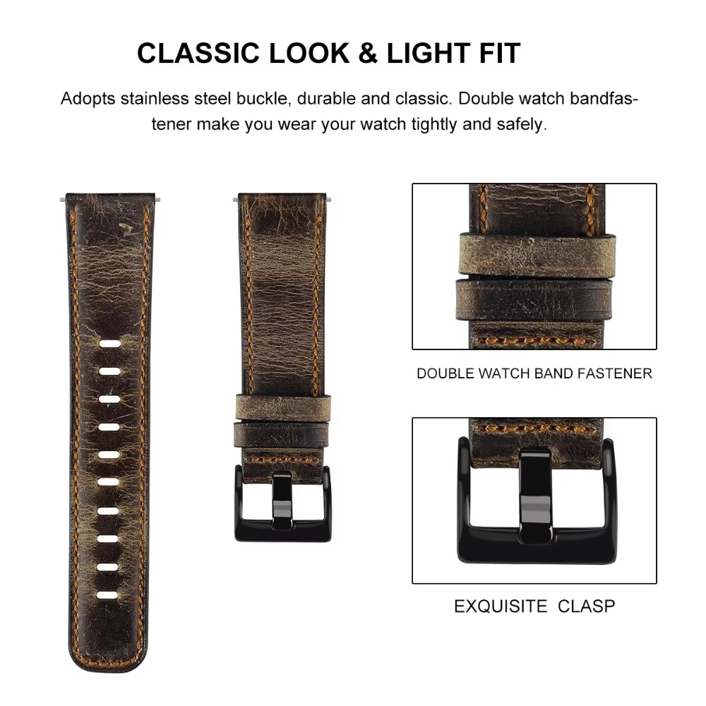Vintage Leather Band for Samsu - Smartwatch Vintage Watches For Women recension och pris